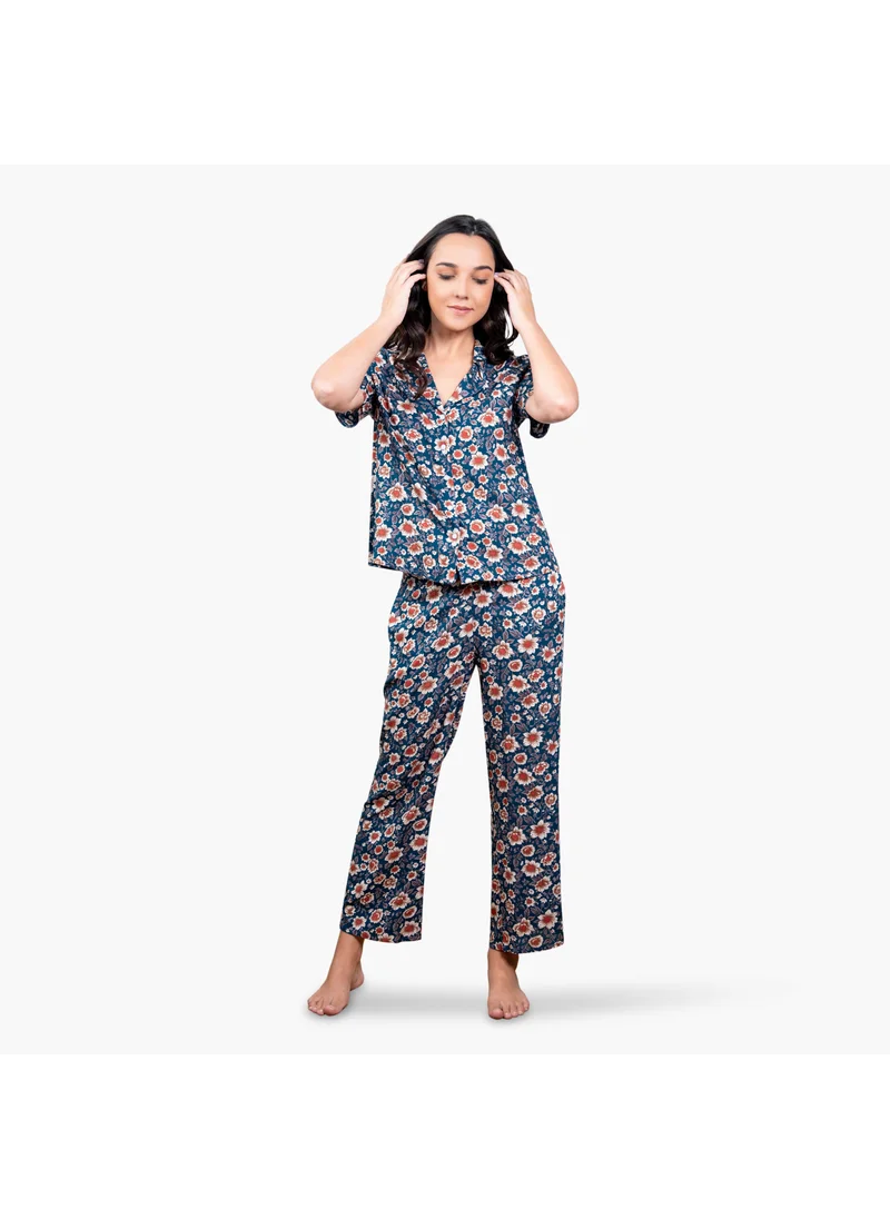 Aadaraya Floral Print Pyjama Set