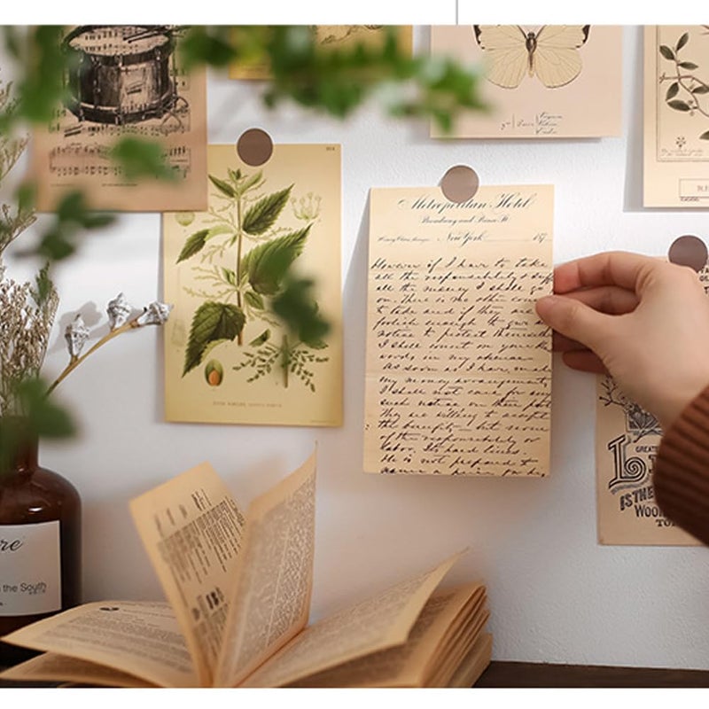 HOSTEESSCHOICE Vintage Collection Postcard Set Retro Style 30 PCS 4x6 in Botanical Butterfly Flower Mushroom Nature Postcards - Image 4