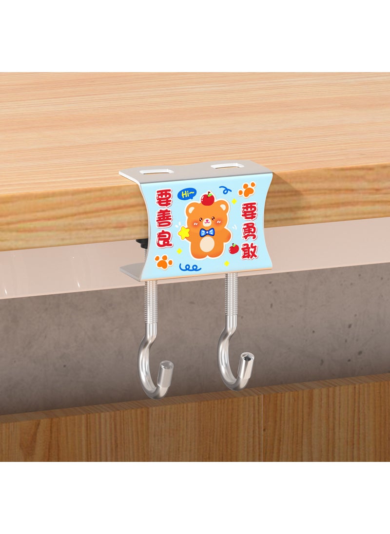 Generic Schoolbag Hook Tableside Artifact Adjustable Primary School Students Dormitory Desk Hanging Bag Hook Backpack Special Hook Kindness] school bag hook 