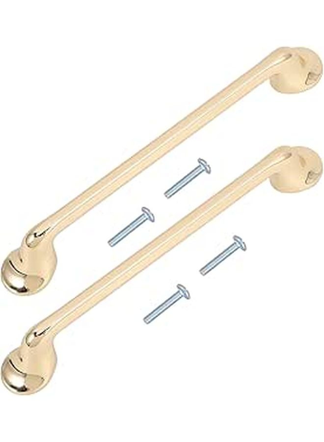2Pcs Zinc Alloy Cabinet Handles Satin Nickel Finish 128mm Hole Center Kitchen Drawer Pulls - Image 1