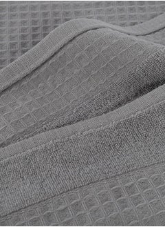 Spa Waffle Terry Reversible Bath Sheet, Grey – 500 GSM, 85x165 cm - pzsku/Z7703AB4A4E42AB879D97Z/45/_/1693836455/d2c96eff-46d5-4b3a-b26c-8458b49ed4c4