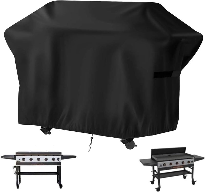 Guisong Heavy Duty Waterproof Gas Grill Cover, 76 inch Flat Top Griddle Cover for Weber Char-Broil Nexgrill More，4-6 Burner Grill Cover for Most 75 in Smoker，76"x 26"x36" - Image 1