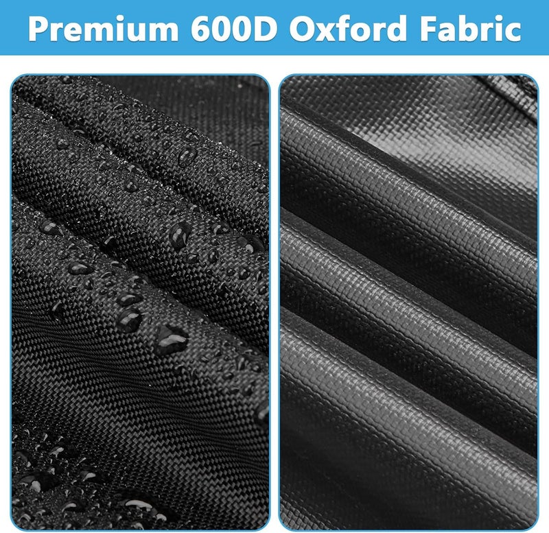 Guisong Heavy Duty Waterproof Gas Grill Cover, 76 inch Flat Top Griddle Cover for Weber Char-Broil Nexgrill More，4-6 Burner Grill Cover for Most 75 in Smoker，76"x 26"x36" - Image 2