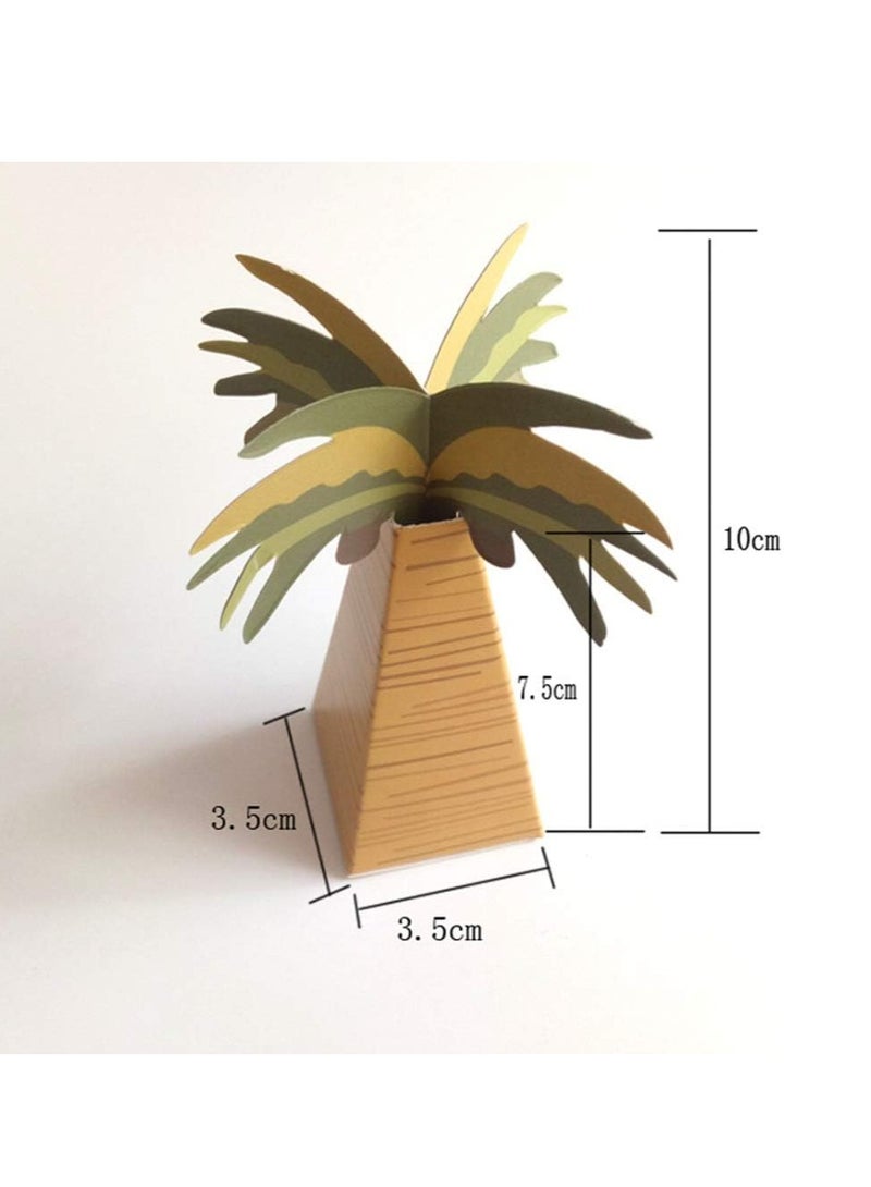 50 قطعة حلوى هدية مربع التعبئة والتغليف هدية مربع الشوكولاته هدية مربع تخزين الحلوى الطفل حمام هدية مربع الشوكولاته حلوى مربع مربع الشوكولاته النخيل شجرة جوز الهند هدية مربع - Image 5