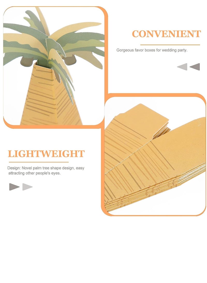 50 قطعة حلوى هدية مربع التعبئة والتغليف هدية مربع الشوكولاته هدية مربع تخزين الحلوى الطفل حمام هدية مربع الشوكولاته حلوى مربع مربع الشوكولاته النخيل شجرة جوز الهند هدية مربع - Image 4