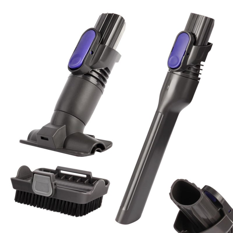 QINAN Vacuum Crevice Tool Brush Replacement Parts Compatible with Shark Pet Cordless Stick IX141 IZ162H IZ163H IZ362H IZ562H IZ140 IZ142 UZ145 Removable two-in-one Tool Brush Attachments for D-Shaped Vacuum - Image 1
