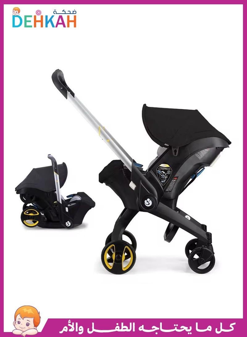 Doona 4‑in‑1 Foldable Baby Travel System: Stroller, Car Seat, Sling & Rocker – All‑Wheel Suspension & UV Canopy - Image 1