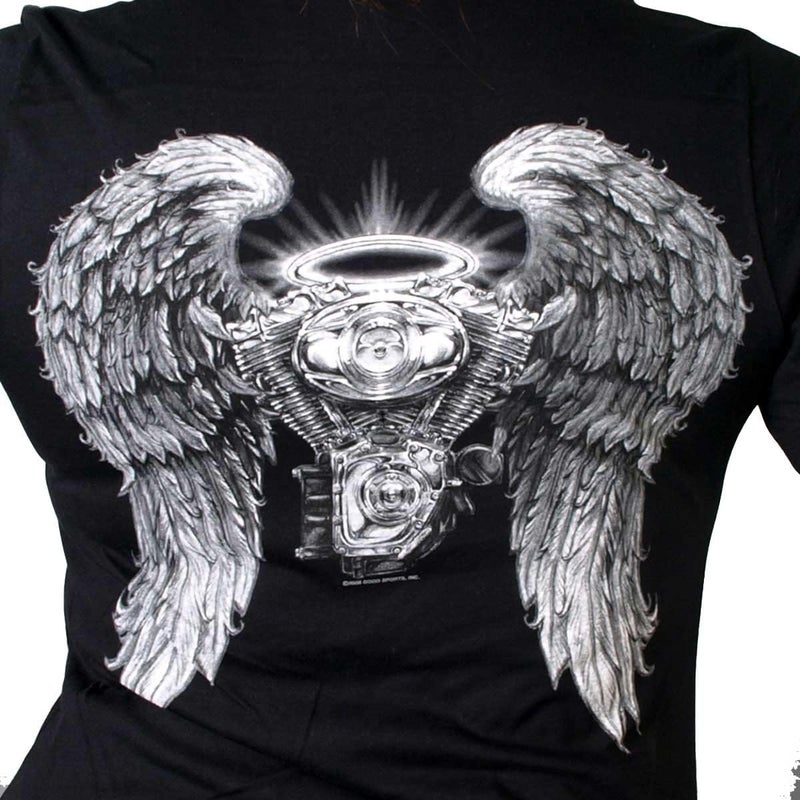 Hot Leathers Asphalt Angel Women's Biker T-Shirt - Image 4