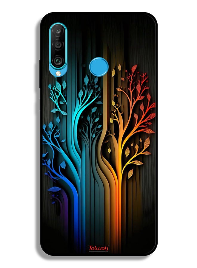 Tolwak Huawei nova 4e Protective Case Cover Tree Leaves Art - Image 2