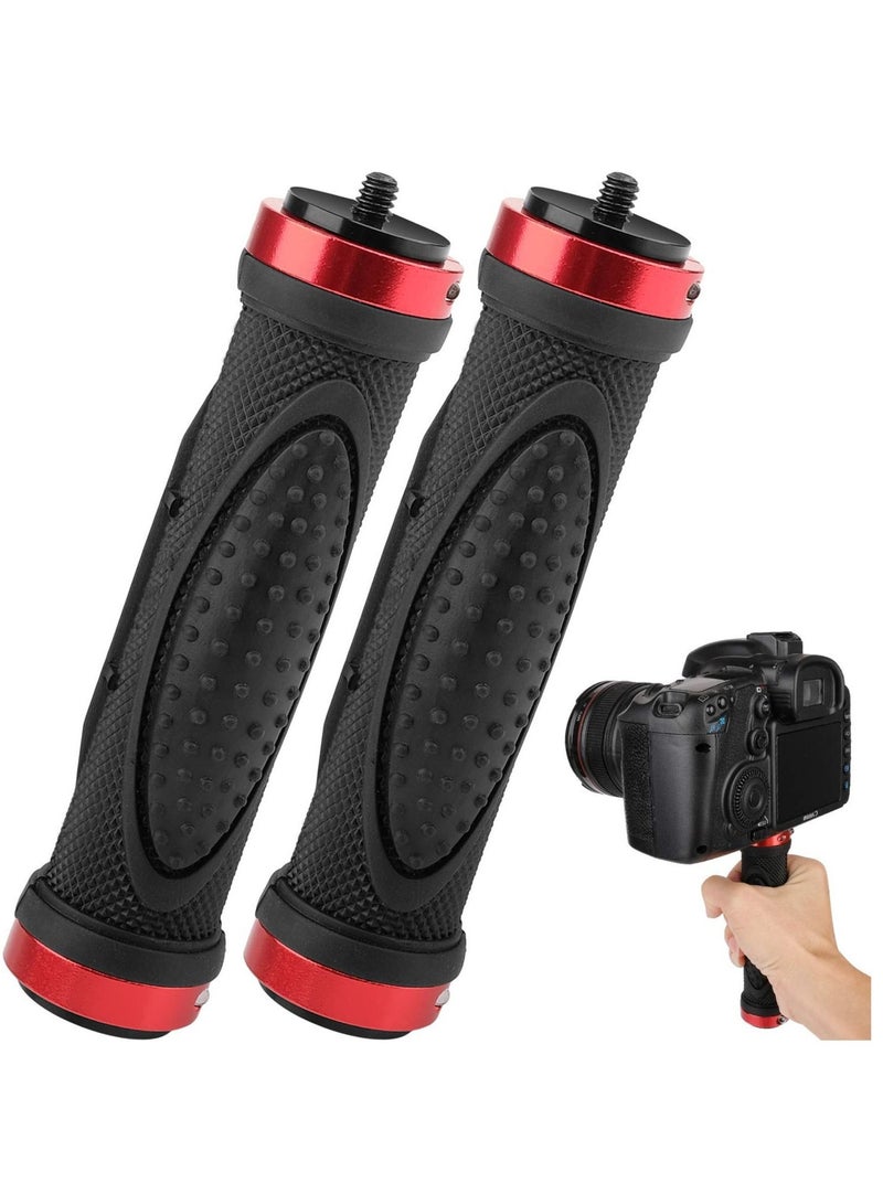 Captaintech Camera Handle Grip Mount, Camera Stabilizer, DSLR Top Handheld Grip with 1/4'' Male Screw for Digital Video Camera Camcorder Action Camera LED Video Light Smartphone (2Pack) - Image 1