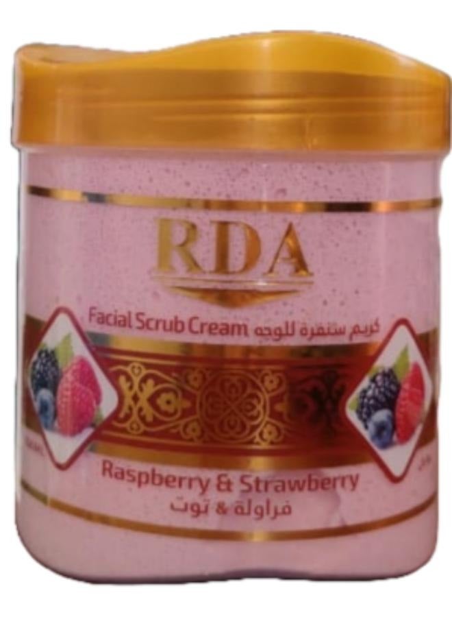 ار دي اي كريم سنفرة للوجه من RDA حجم 650 مل (توت وفراولة)