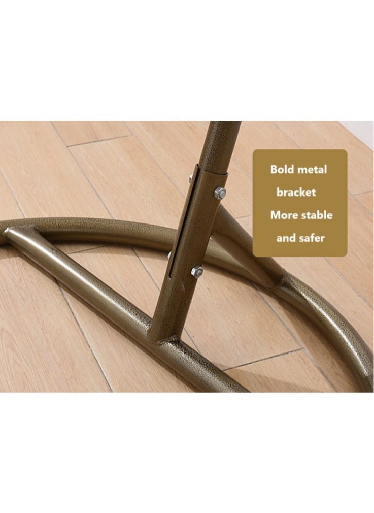 Generic - Egg Outdoor Hammock Chair Convenient Hanging Free Standing Chairs Seater Garden Double Seat Patio Swing - Image 1