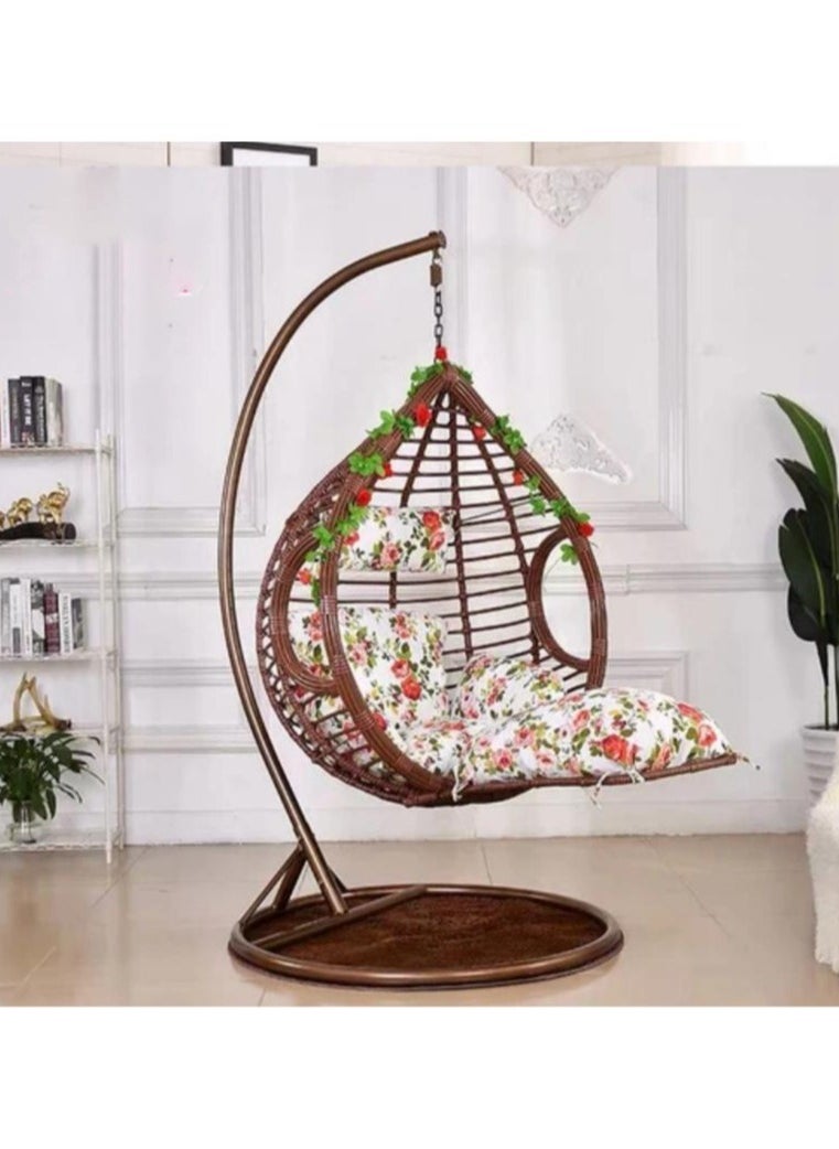 Generic - Egg Outdoor Hammock Chair Convenient Hanging Free Standing Chairs Seater Garden Double Seat Patio Swing - Image 1