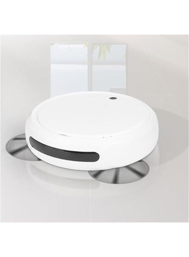 Robot Vacuum Cleaner,Intelligent Sweeping Robotic Vacuum with Mop for Pet Hair,Hard Floor,Tile,Smart Sweeping Mopping Robot Set Helper for Home Office  - Image 1