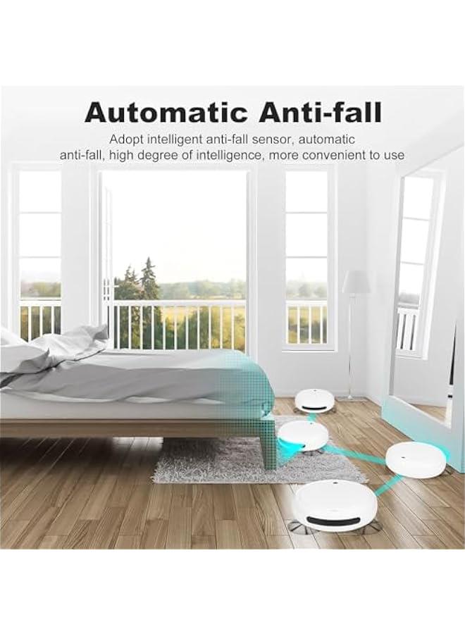 Robot Vacuum Cleaner,Intelligent Sweeping Robotic Vacuum with Mop for Pet Hair,Hard Floor,Tile,Smart Sweeping Mopping Robot Set Helper for Home Office  - Image 3