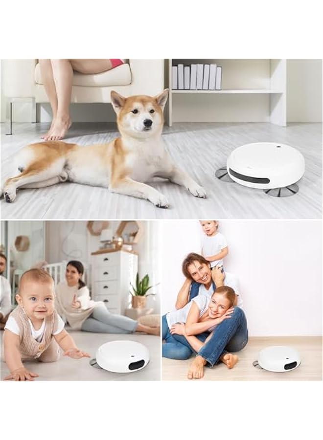 Robot Vacuum Cleaner,Intelligent Sweeping Robotic Vacuum with Mop for Pet Hair,Hard Floor,Tile,Smart Sweeping Mopping Robot Set Helper for Home Office  - Image 4