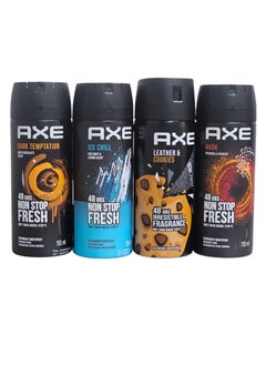 Axe AXE  Spray Deodorant Set of Four Packs Left Fragrances 150ml*4 