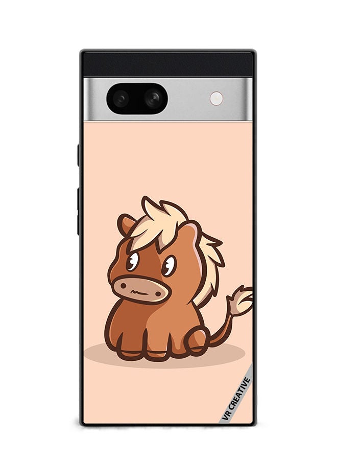 VR CREATIVE Protective Case Cover For Google Pixel 7a Horse Cartoon Design Multicolour - Image 1