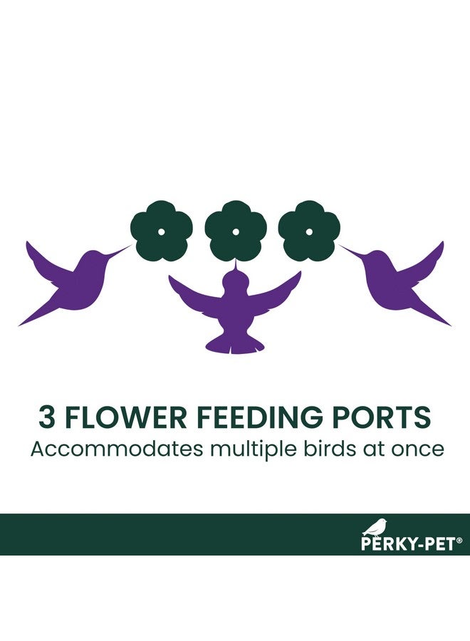 Perky-Pet 217 Window Mount Plastic Hummingbird Feeder with Perches - 8 oz Outdoor Garden Décor Hummingbird Feeder, iridescent color - Image 4