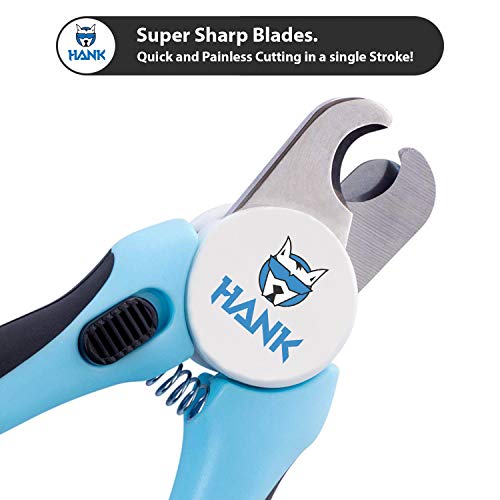 HANK Dog Nail Clipper - Pet Nail Trimmer - 3.5mm Sharp Blade - Avoid Overcutting - Safety Gaurd Button - Nail Filer - Nail Cutter for Dogs & Cats (Basic Model) - Image 4