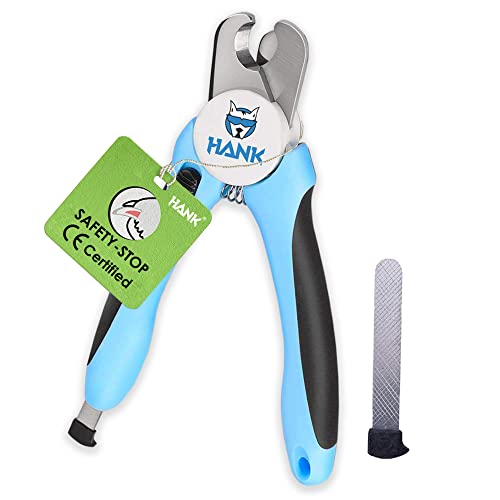 HANK Dog Nail Clipper - Pet Nail Trimmer - 3.5mm Sharp Blade - Avoid Overcutting - Safety Gaurd Button - Nail Filer - Nail Cutter for Dogs & Cats (Basic Model) - Image 1