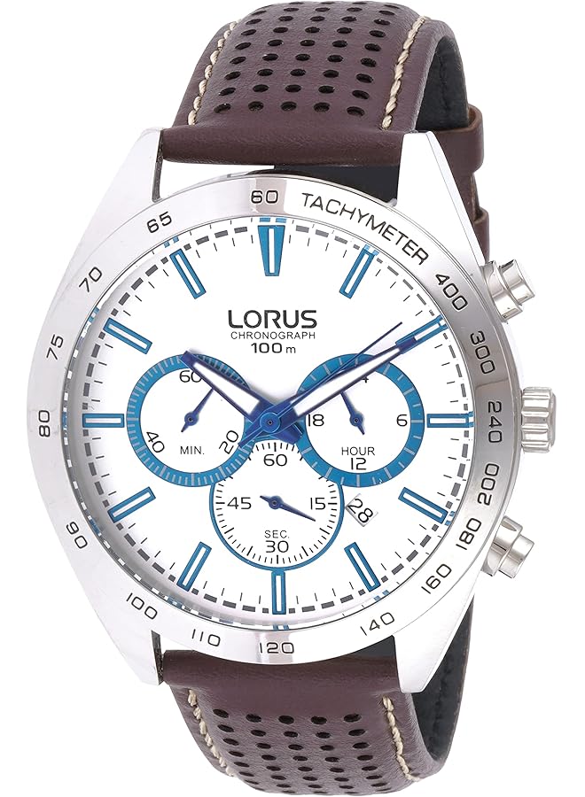 لوراس ساعة رياضية للرجال كوارتز أنالوج بسوار جلدي Rt311Gx9 - Image 1