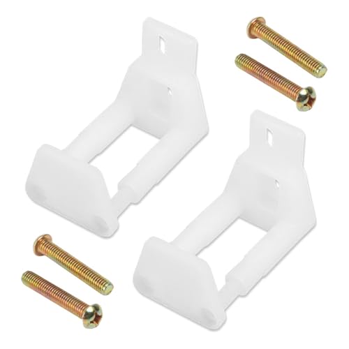 HAVANSIDY 2PCS RV Sliding Door Guide Sliding Barn Door Hardware with Screws White - Image 1