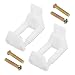HAVANSIDY 2PCS RV Sliding Door Guide Sliding Barn Door Hardware with Screws White - Image 2