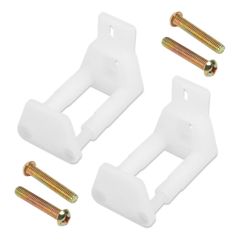 HAVANSIDY 2PCS RV Sliding Door Guide Sliding Barn Door Hardware with Screws White - Image 3