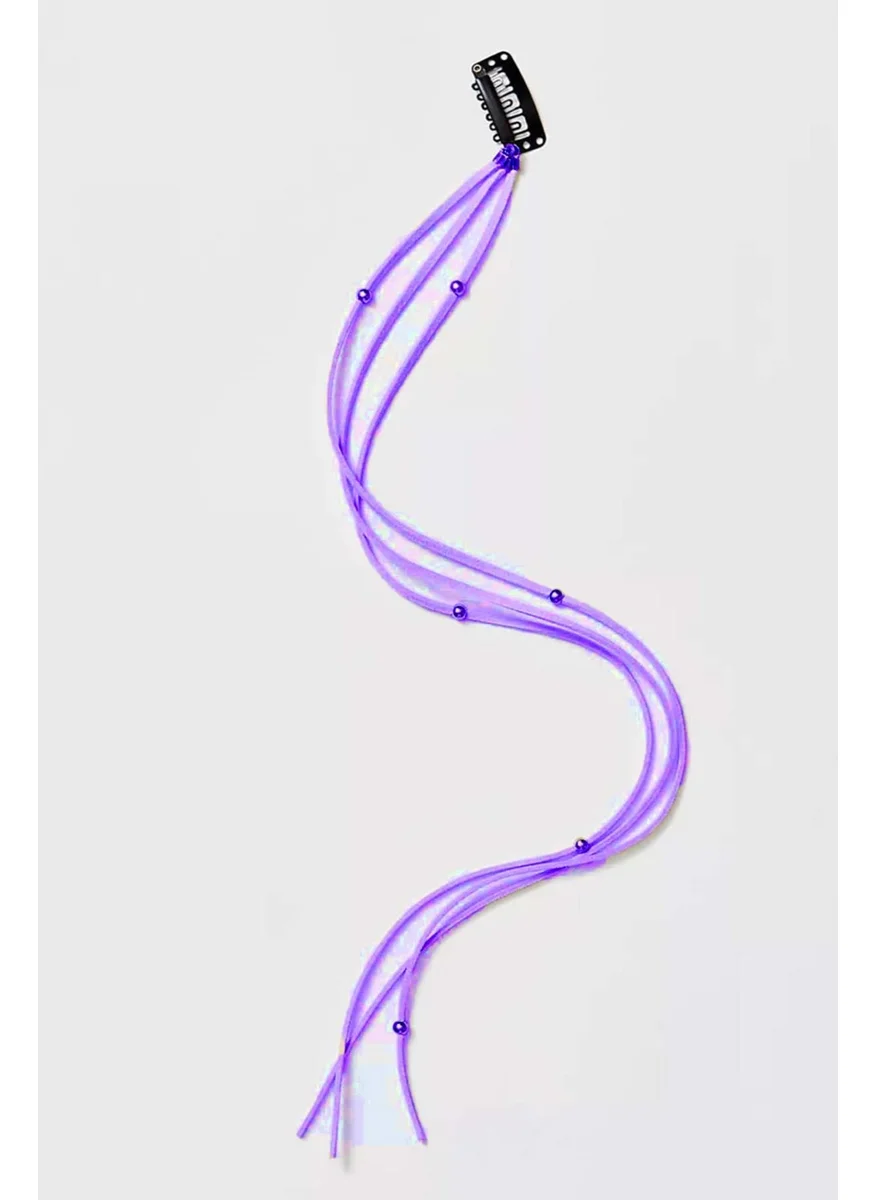 Bahels Purple Hair Extension Hair Braid Ornament Buckle