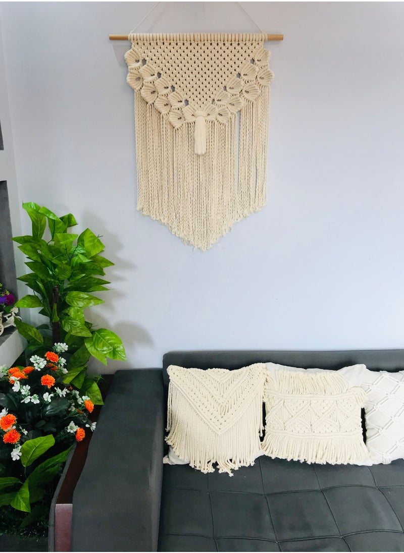 ماركة غير محددة ديكور حائط مكرمية 75x55 سم  - Image 2