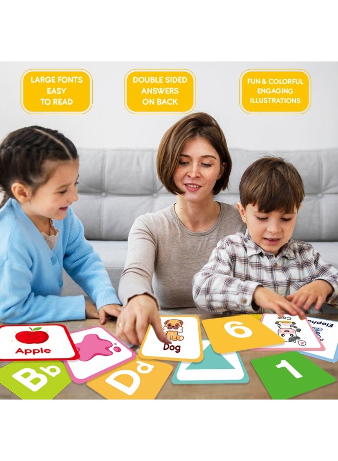 Capstro Toddler Learning Flash Cards – Model A 60 Double-Sided Cards | Educational Montessori Toy for Early Learning | English Alphabet, Animals, Shapes & Objects | Cognitive Flashcards for Kids Ages 1–4 - Image 4