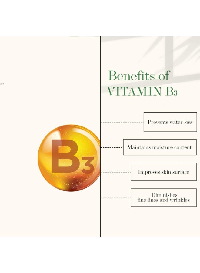 Good Vibes Vitamin C & Vitamin B3 Skin Glow Serum, 10 ml With Anti Aging Properties Helps Reduce Fine Lines and Wrinkles, Naturally Glowing Face Serum For All Skin Types, No Parabens & Sulphates - Image 3