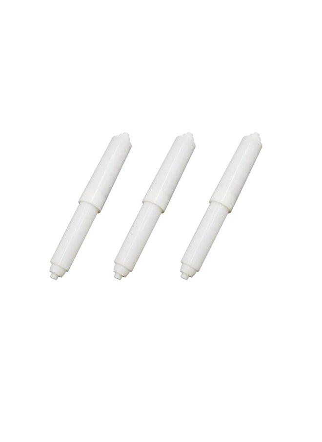 Generic Plastic cylinder toilet paper holder, 3 pieces  - Image 1