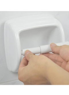 Generic Plastic cylinder toilet paper holder, 3 pieces  - Image 2