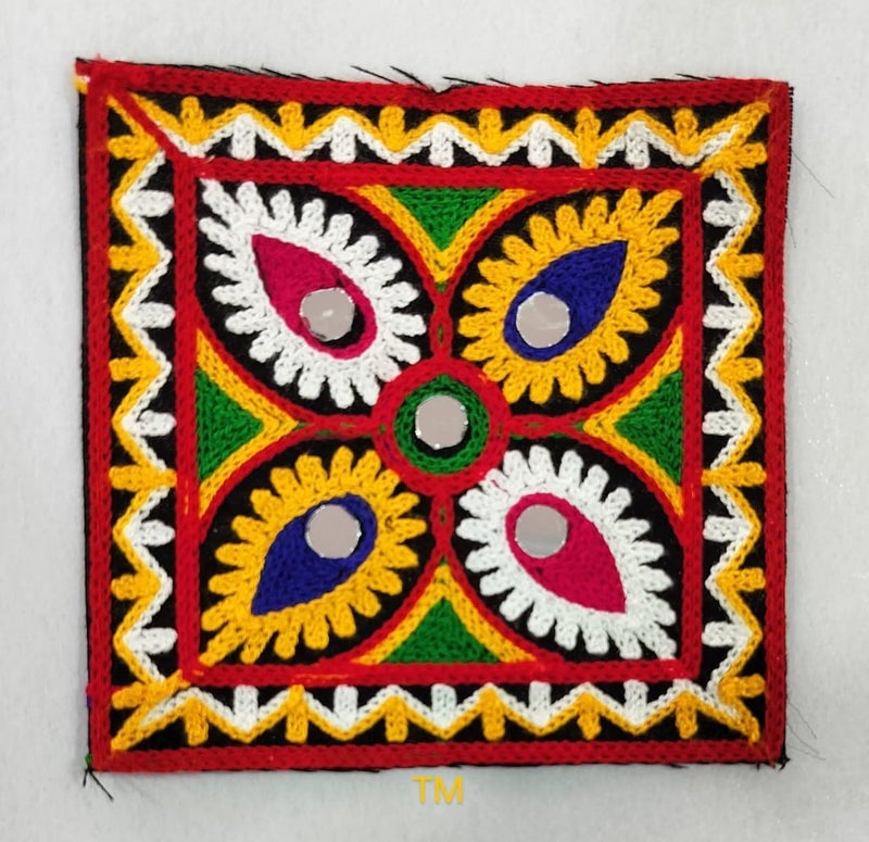 LIPSA ENTERPRISE LIPSA ENTERPRISE Embroidered Patch for Making LehengaBaby Frocks KurtisDressesClothesTops and Tunics Blouse Saree Jacket Jeans Art and Craft Supply Set of 6 Design 3  - Image 1