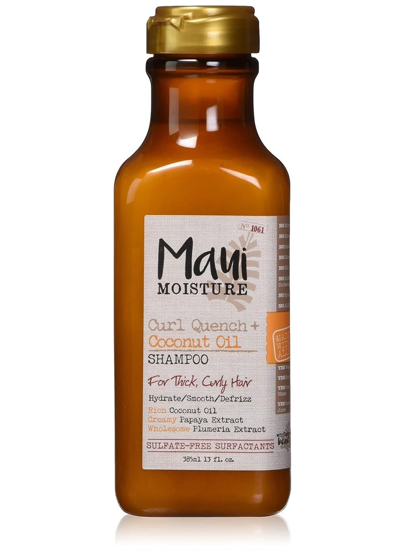 Maui Moisture Maui Moisture Curl Quench + Coconut Oil Curl-defining Anti-frizz Shampoo 13.0 fluid_ounces (Pack of 4) - Image 3
