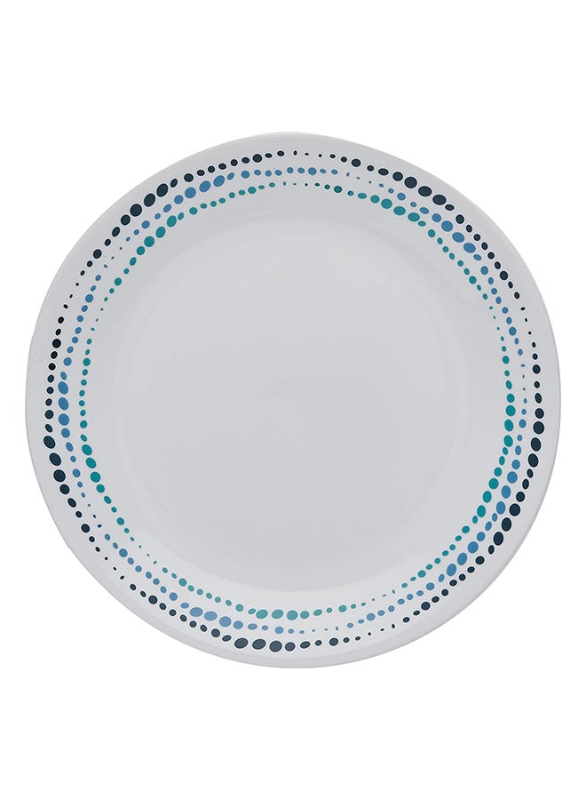Corelle طقم من 6 صحون عشاء بيضاء وزرقاء محيطية (1119400) 26 سم - Image 1