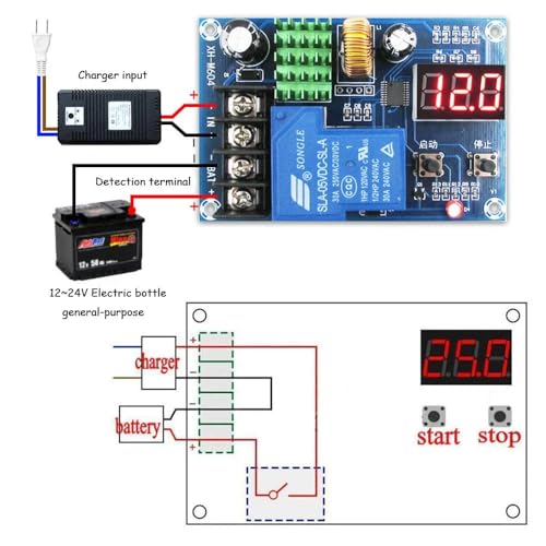TECHTONICS XH-M604 6V-60V Battery Charging Control Board, Intelligent Charger Power, Control Panel Automatic, Charging Power - Image 4