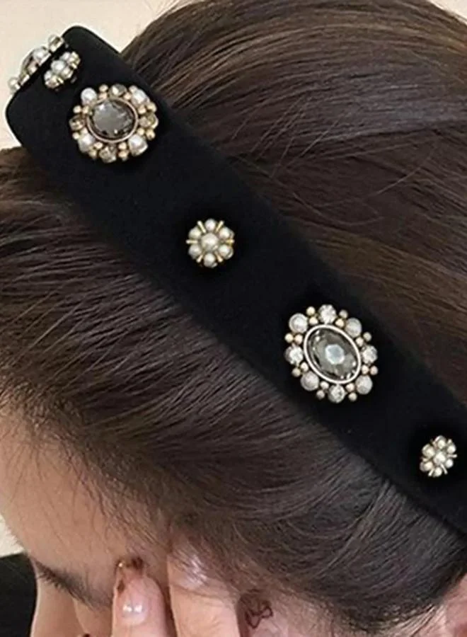 Take Two Faux Pearl Embellished Headband