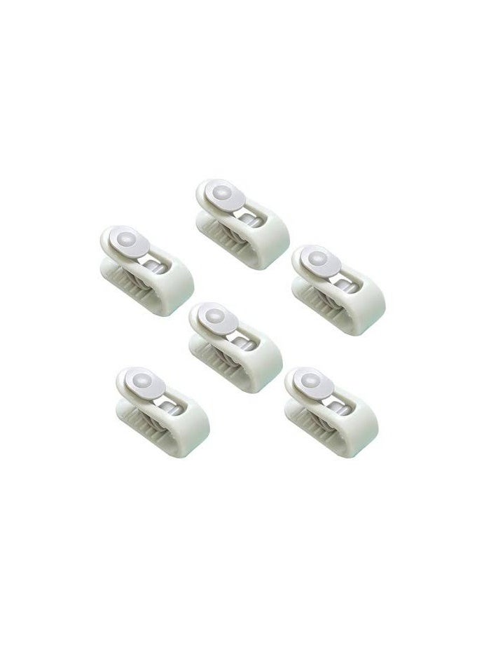 Spaceshoop Bed Sheet Holder Clips Quilt Fixer Clip No Pins Duvet Gripper Bedding Sheet Fasteners for Blankets Comforter Curtain Green. 6pcs  - Image 1