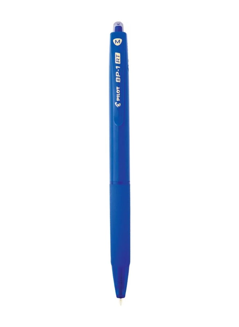 PILOT Pilot BP-1 RT 1.0 mm Medium Tip Ball Pen with Soft Rubber Grip / Blue Ink, Pack of 1 - Image 1