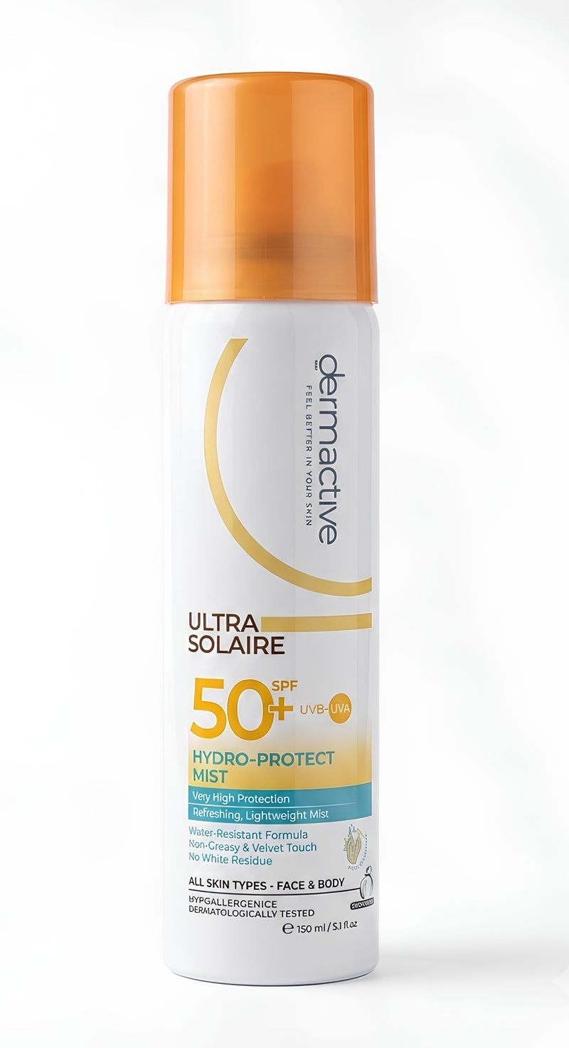 Ultra Solaire Sunscreen Hydro-Protect Mist SPF 50+ for Face & Body - 150 Ml