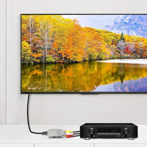 PremiumAV VGA to AV RCA Composite and S-Video Converter Box – 1080p PC to TV Video Adapter with USB Power – Supports PAL NTSC – Plug & Play Signal Converter for Monitor, Projector, TV - Image 3