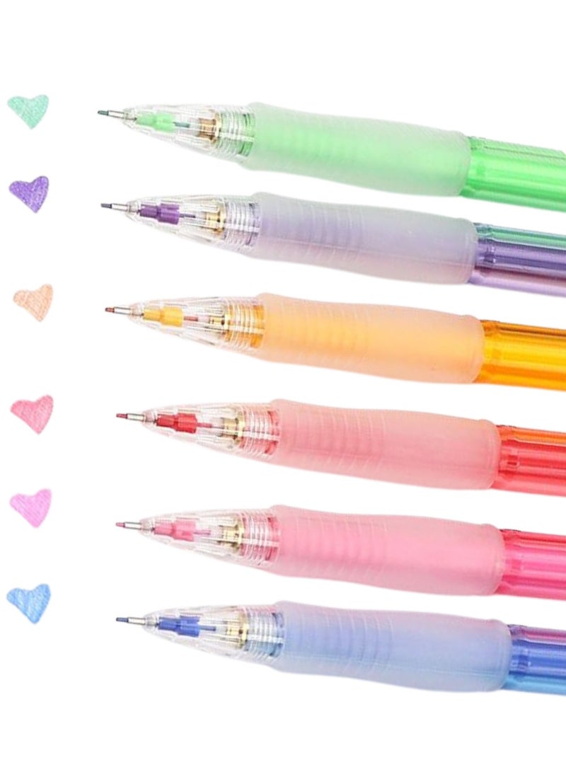 بايلوت قلم ميكانيكي لون وردي مقاس 0.7 مم + تعبئة باللون الوردي 6 حبات - Image 2