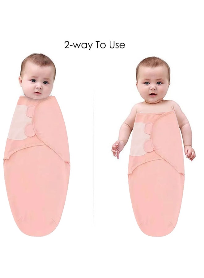 MARGOUN بطانية لف الرضيع حقيبة نوم للأطفال منشفة استحمام الرضيع لف السرير أكياس النوم ملحقات السرير حجم صفر وردي - Image 5