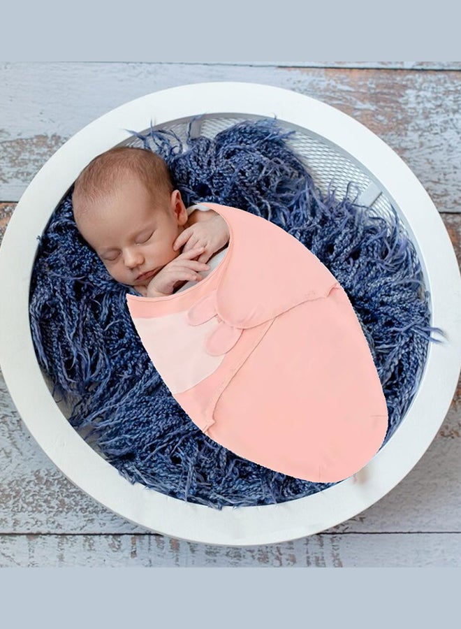 MARGOUN بطانية لف الرضيع حقيبة نوم للأطفال منشفة استحمام الرضيع لف السرير أكياس النوم ملحقات السرير حجم صفر وردي - Image 1