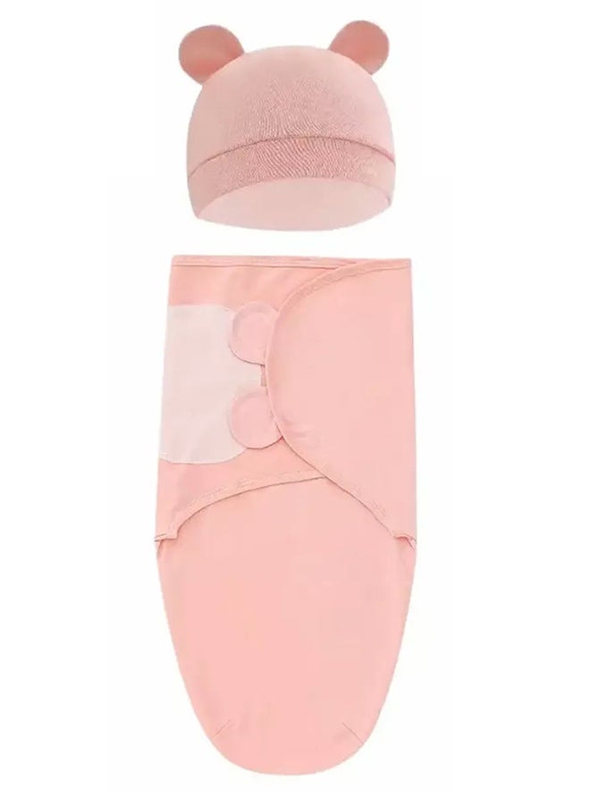 MARGOUN بطانية لف الرضيع حقيبة نوم للأطفال منشفة استحمام الرضيع لف السرير أكياس النوم ملحقات السرير حجم صفر وردي - Image 2