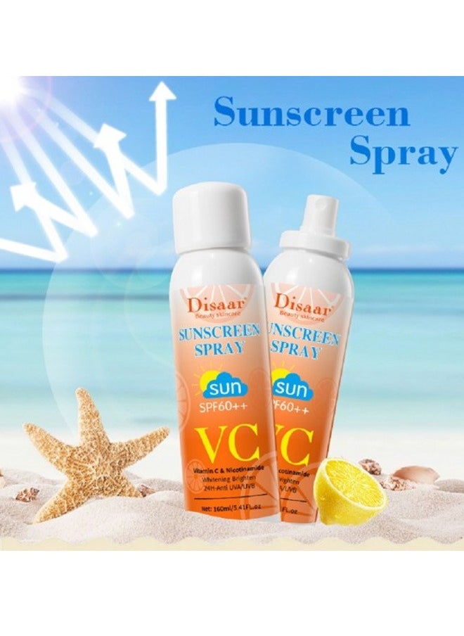 Disaar بخاخ واقي من الشمس بعامل حماية من الشمس SPF 60 وفيتامين C 160 مل  - Image 2