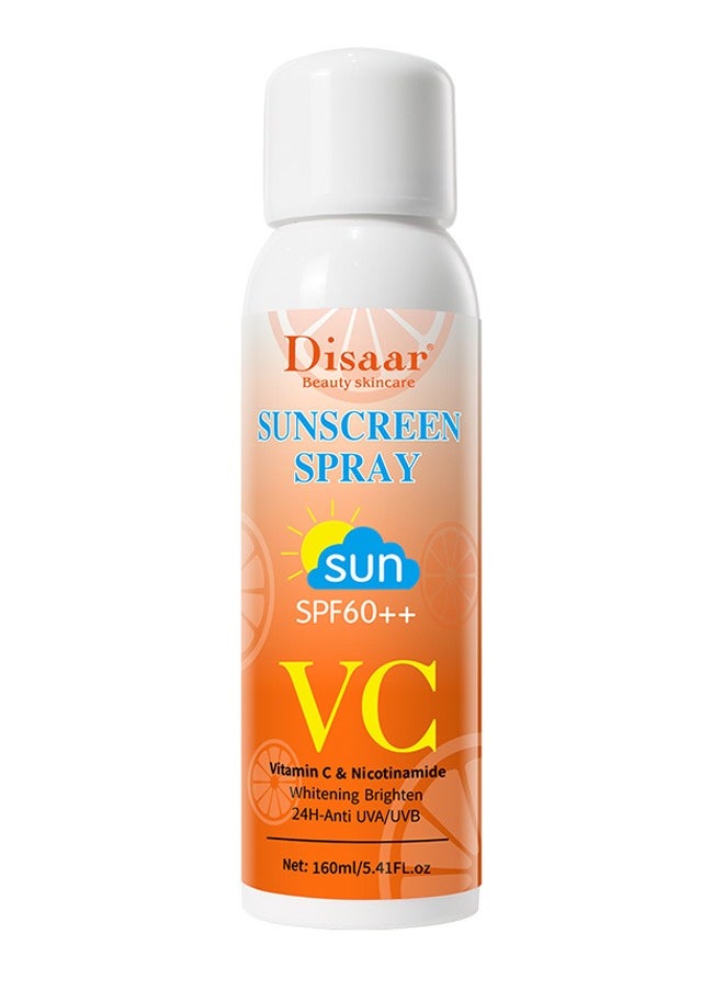 Disaar بخاخ واقي من الشمس بعامل حماية من الشمس SPF 60 وفيتامين C 160 مل  - Image 1